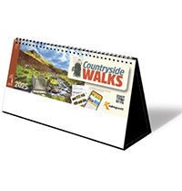 Countryside Walks Premium Lined Easel Desk Calendar