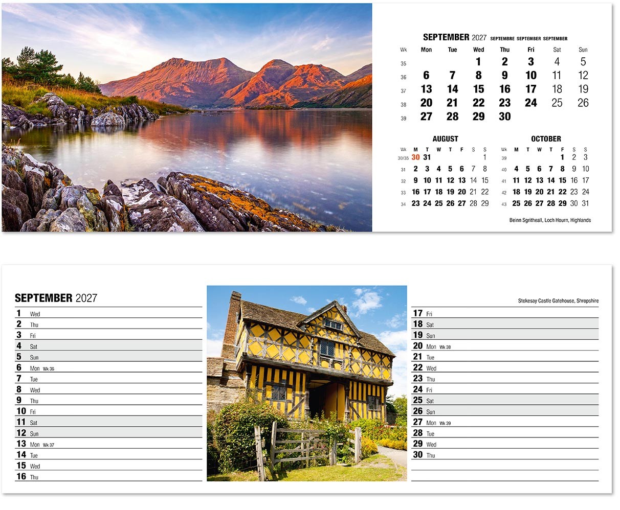 Britain in View Desk Calendar