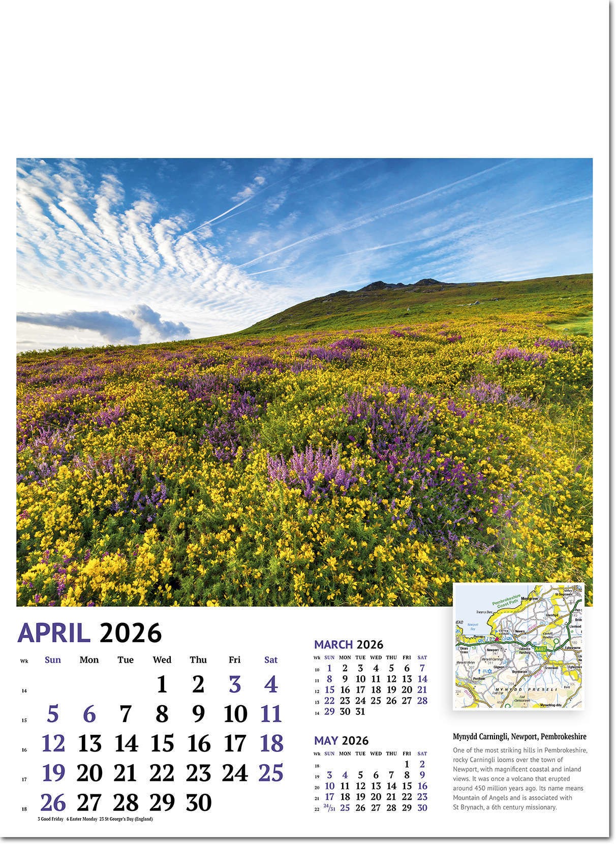 Beautiful Britain Wall Calendar