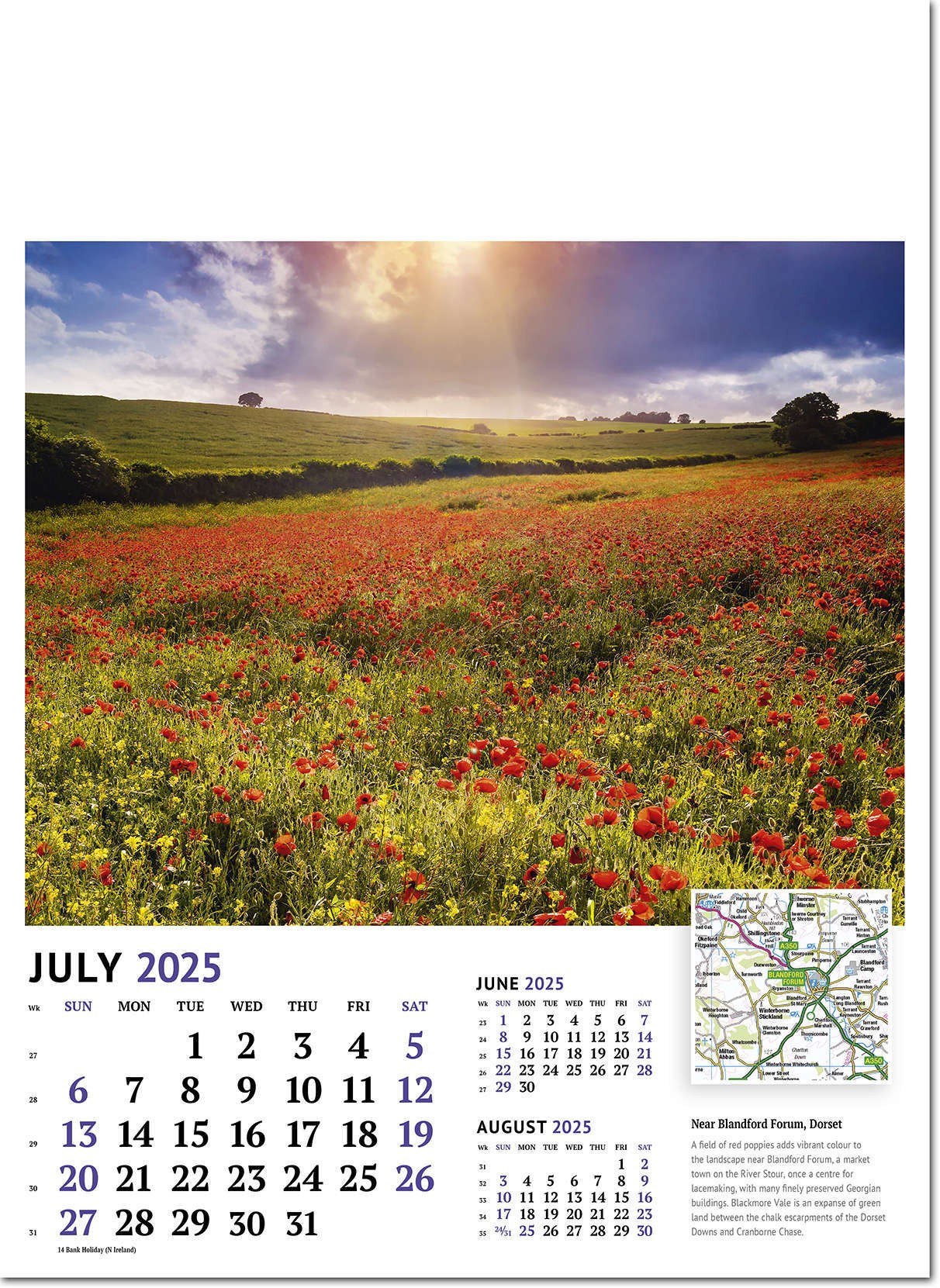 Beautiful Britain Wall Calendar