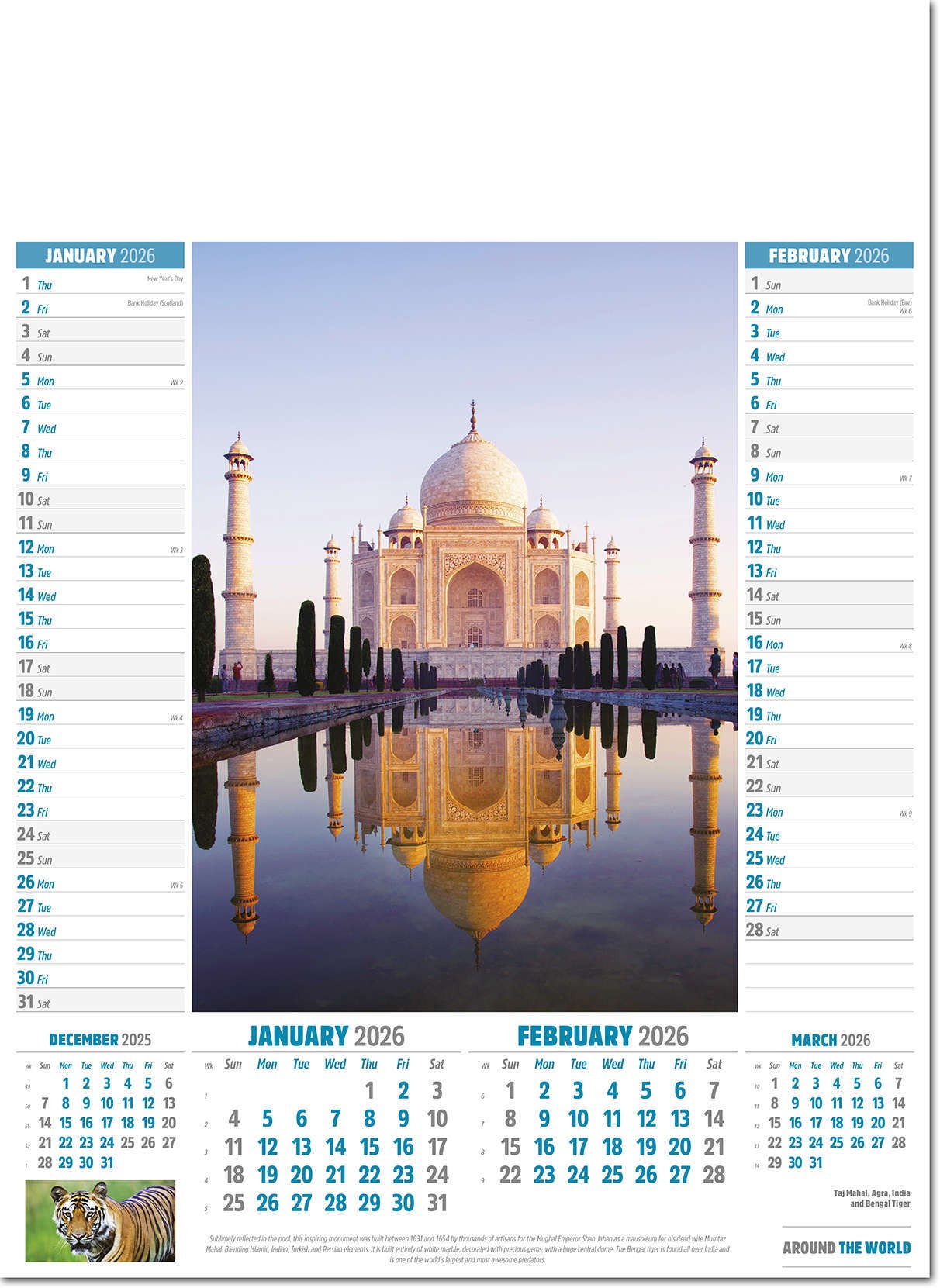 Around the World Calendar