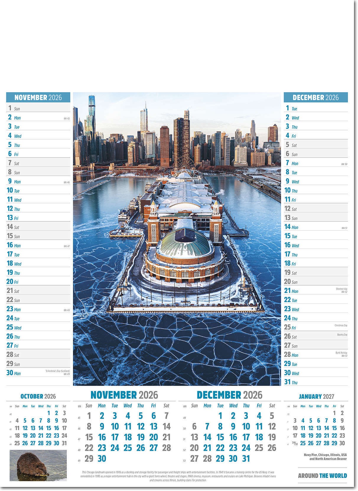 Around the World Calendar