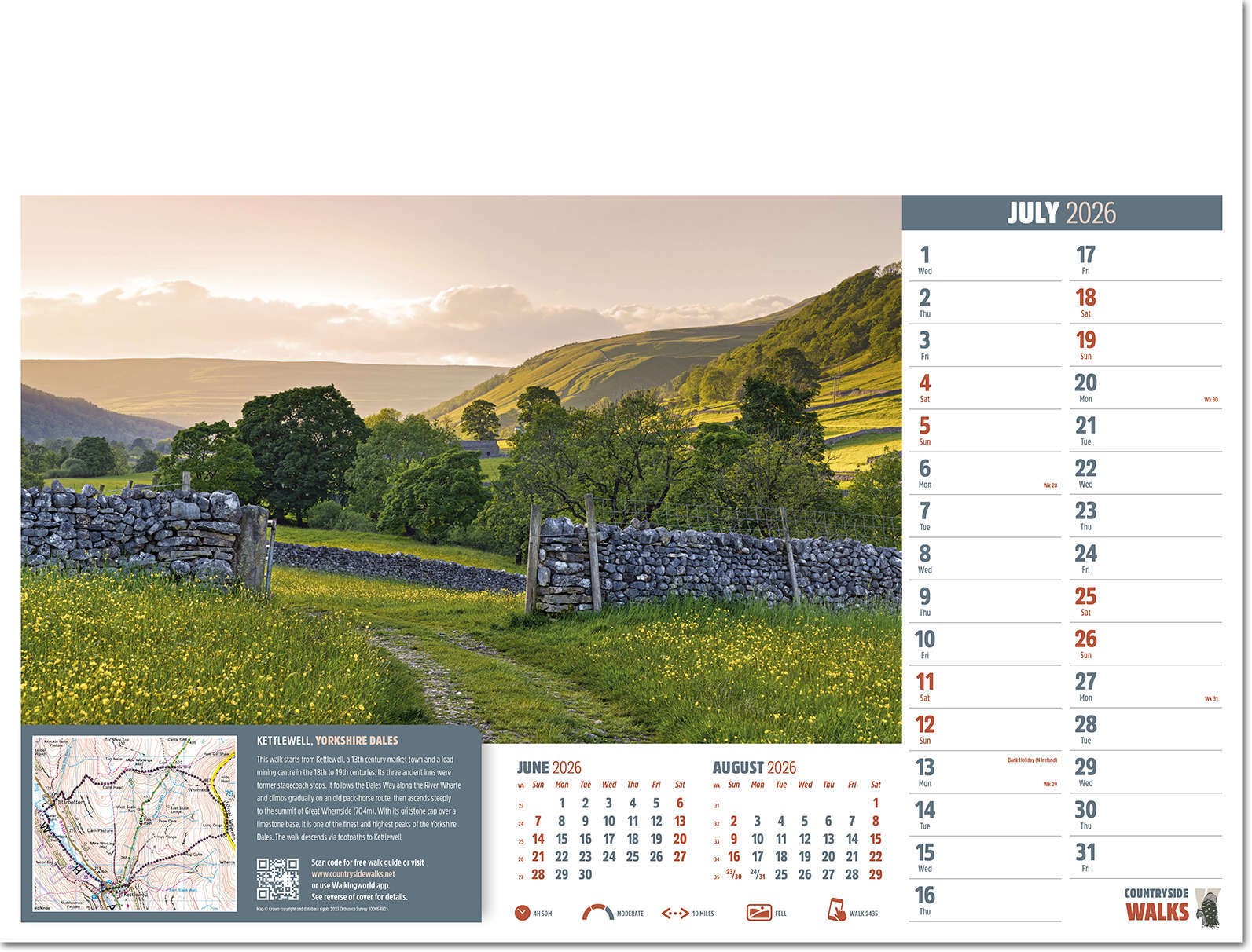 Countryside Walks Wall Calendar