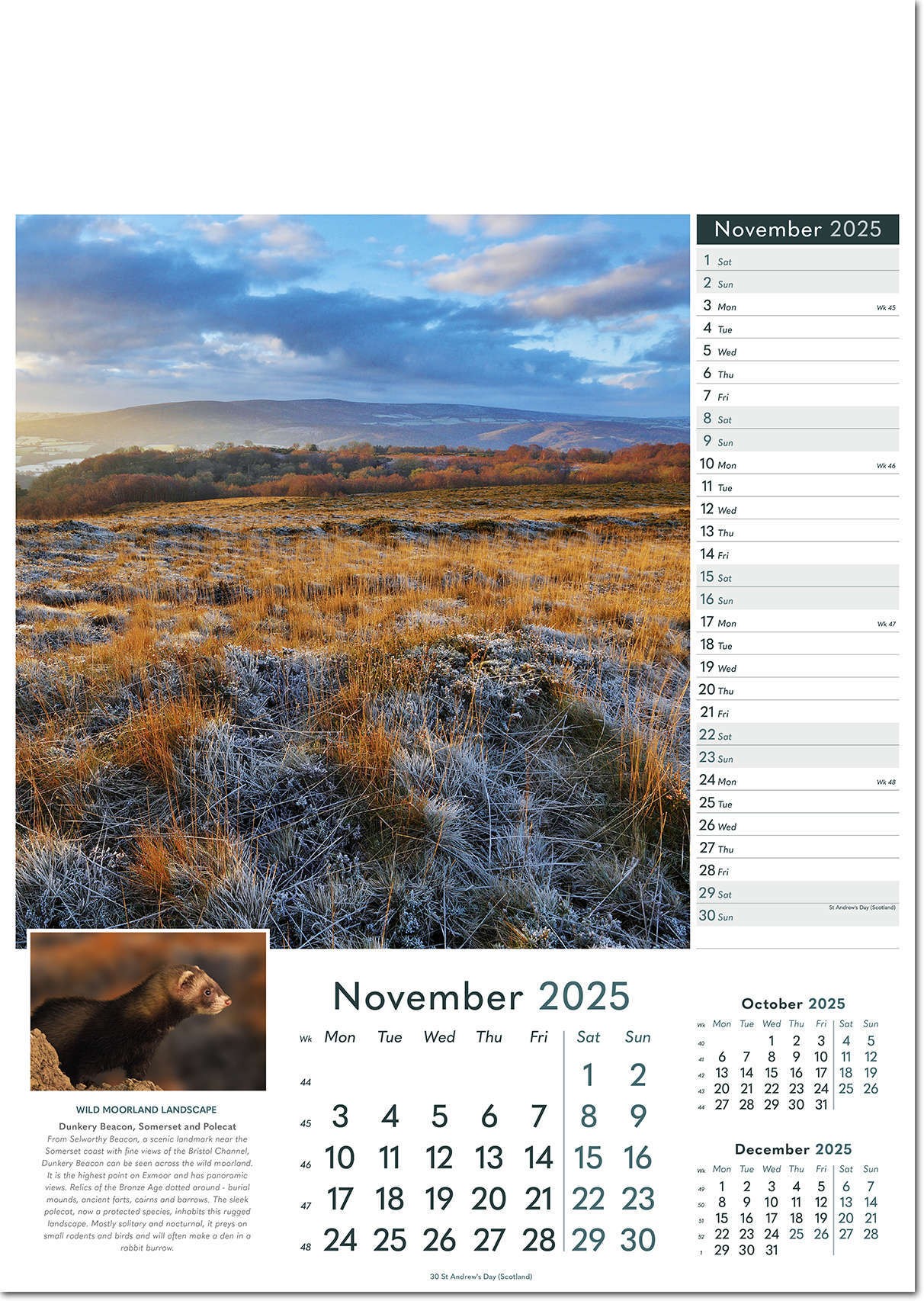 Rural Britain Wall Calendar