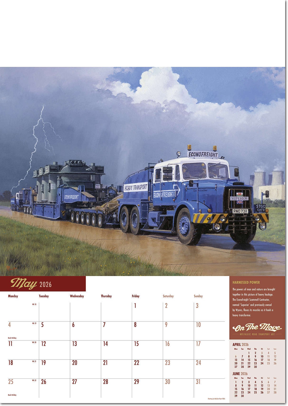 On the Move Wall Calendar