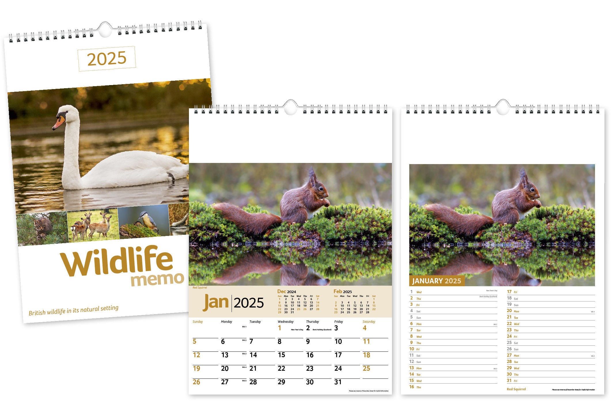 Wildlife Memo Calendar