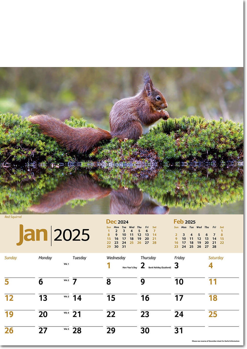 Wildlife Memo Calendar