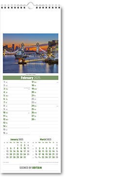 Slimline Scenes of Britain Calendar